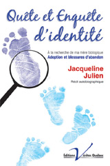 Quête et Enquête d'identité . À la recherche de ma mère biologique . Adoption et blessures d'abandon . Récit autobiographique